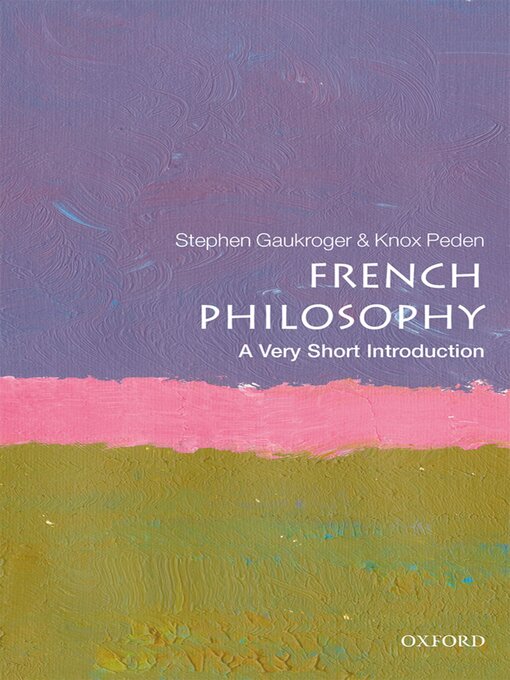 Title details for French Philosophy by Stephen Gaukroger - Wait list